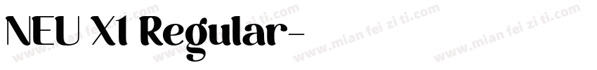 NEU X1 Regular字体转换